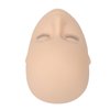 Eyelash Mannequin Head, Silicone 3 Layers High Density Eyelash Practice Head For Salon
