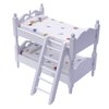 Birostiana Miniature Dollhouse Accessories Miniatures Furniture Wood Bunk Bed Mini Toys DIY Decor Ornament fo Dollhouse Bedroom Party Kit (Star)