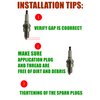 Spark Plug for NGK BPR6ES BP6ES TORCH F6RTC F6TC Bosch WR6DC Campion RN9YC, for Honda Gx160 Gx200 GX 270 Gx390 Predator 212 Champion Generac Generator