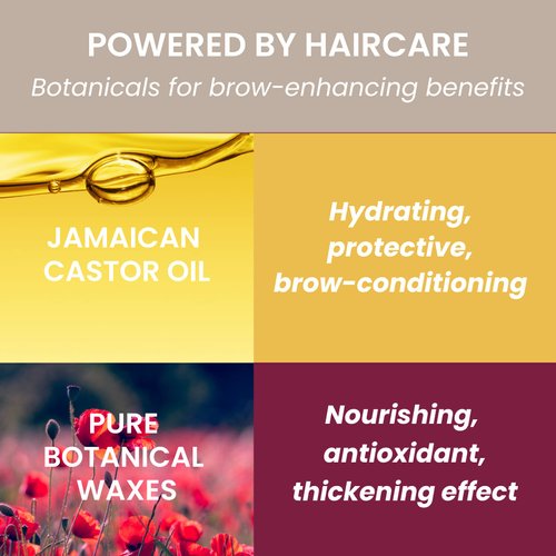 True + Luscious Brow Definer Pencil - Pomade & Powder Combo With Organic Castor Oil - Fills, Shapes Eyebrows - Waterproof - Brunette