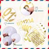 260 Pcs Mailbox Numbers Sticker Adhesive Numbers Mailbox Numbers for Outside Reflective Vinyl Waterproof Numbers Address Number for Residence and Mailbox Signs, 1 Inch 2 Inch 3 Inch (Gold Word)