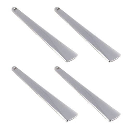 Coshar 4Pcs Metal Massage Spoon Mini Makeup Spatula Applicator Tool for Face And Eye Cream, Facial Massager, Lip Mask, Makeup