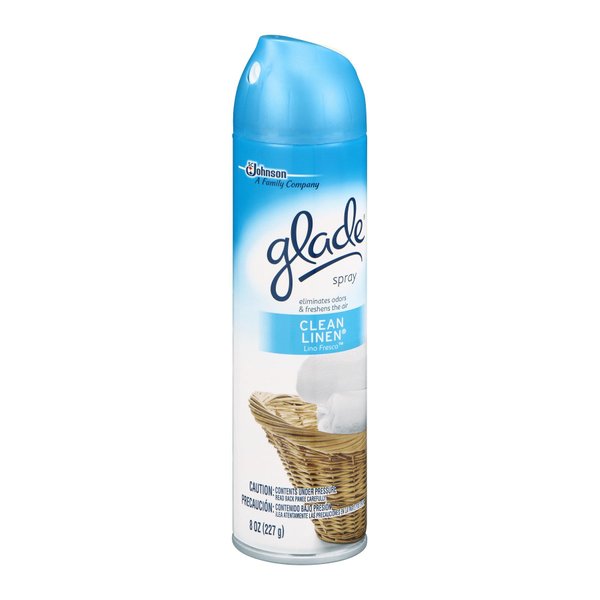 Glade Aerosol Air Freshener, Clean Linen, 8 Ounce (Pack of 12)