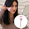 Rose Makeup Brushes Dust Brush For Nails Rose Nail Dust Brush Acrylic Nail Arts Manicure Dust Cleaner Brush Pink Soft Nail Art Dust Powder Brush Blush Brush For Nail Salon And Household Use