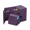 Ultimate Guard Flip 'n' Tray 133+, Deck Case for 133 Double-Sleeved TCG Cards + Dice Tray, Purple, Independent Magnetic Closure & Microfiber Inner Lining