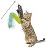 SmartyKat Crazy Catch 3-Part Breakaway Wand Cat Toy - Green/Yellow/Gray, One Size