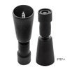 26mm Combi Tip – DIY Replacement Accessory for Hiking Staffs and Walking Sticks – Protects Wood, Improves Outdoor Traction – Easy to Install on Canes or Hiking Sticks for Men and Women