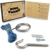 Hook and Ring Swing DIY Kit Stainless Steel Hardware and Nylon String Ring Toss Game Indoor – Outdoor for Endless Hours of Fun! GetMovin’ Sports