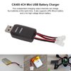 SUNGOOYUE CX405 4CH USB Battery Charger, Plastic Micro Mini USB Battery Charger for 1S 3.7V Lipo LiHV 3.8V Battery for RC Helicopter