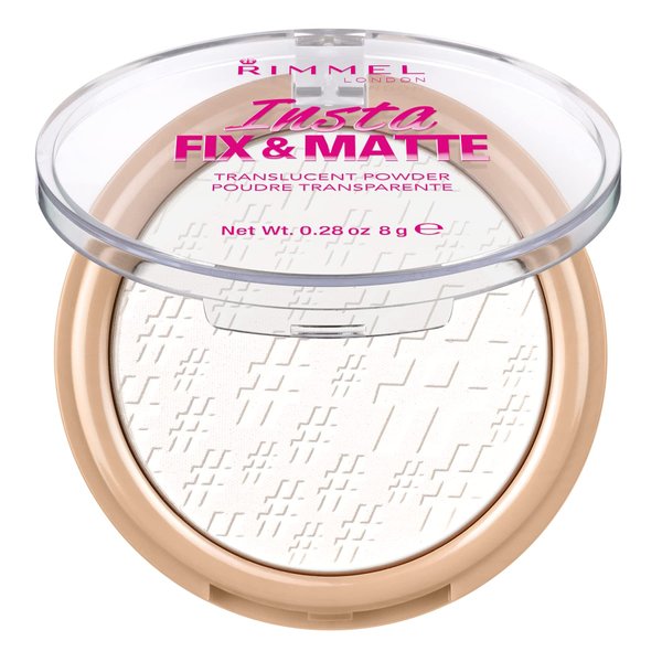Rimmel Insta Fix & Matte Setting Powder, Translucent, 0.28 Ounce