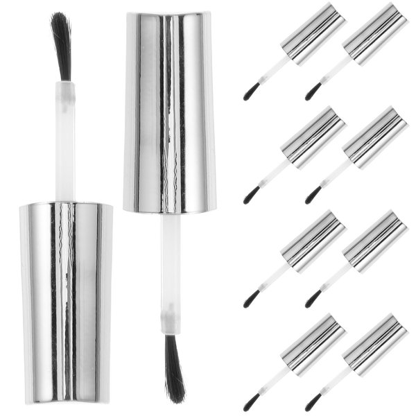 Beavorty 10pcs Nail Polish Brush Replacement Dipping Powder Liquid Replacement Gel Liquid for Salon Sliver