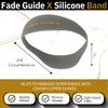 Fade Guide X and Neckline Shaving Template | Curved Silicone Band | Great for Creating Fade Guidelines and for DIY Haircuts | Fade Guide for Hair Clippers