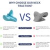 Cervical Spine Massage Pillow, Portable Neck and Shoulder Relaxer Neck Massage Pillow, Cervical Spine Alignment Chiropractic Pillow Cervical Neck Traction Device Neck Stretcher for TMJ Pain Relief