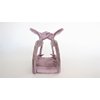 Generic Lavender and purple splatter paint rectangle hair claw clip