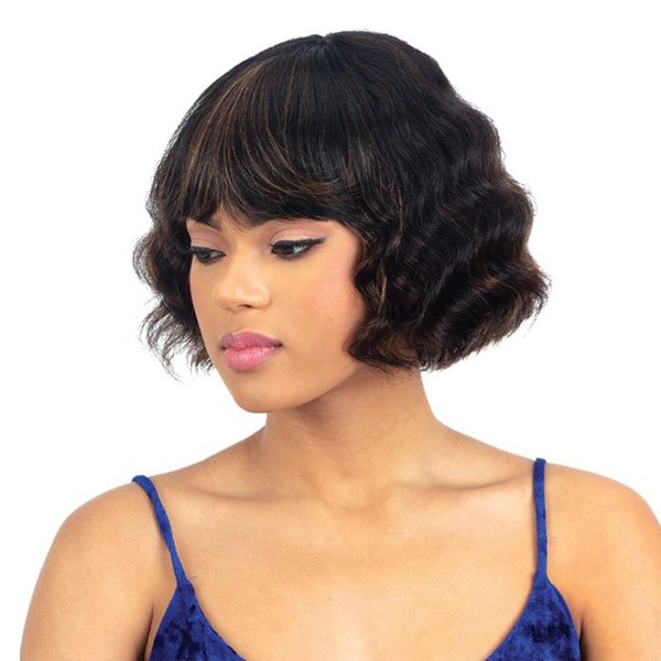 FREE TRESS Naked Brazilian Human Hair Wig - Luca (Color:P1B/30)