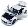 1/32 Scale 2017 BRZ Model Car Diecast Toy Cars Metal Children's Die-cast Vehicles, Doors Open, with Light, Toys for Boys Kids Birthday Gifts Men Collection Desktop Display, White