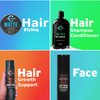 Challenger Men's Hair Keep Shampoo & Conditioner, 2X 10 Oz Bottles | Hair Growth Combo | DHT Blockers| w/Baicapil, Capixil, Rejuvasoft, HairSpa | Caffeine, Biotin, Argan Oil, Coconut Oil & more!