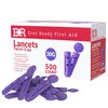 Ever Ready First Aid Sterile Twist-Cap Lancets 30G Purple - 500 Count