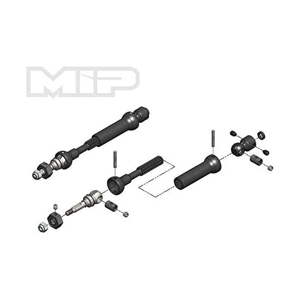 MIP CVD Drive Kit Front 87mm - 112mm with 10mm x 5mm Bearing MIP18150 Electric Car/Truck Option Parts