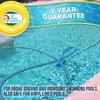U.S. Pool Supply Weighted Pool Vacuum Head, Transparent Curved Half Moon Body - Swivel Connection, Pole Handle - for above Ground & Inground Swimming Pools – Vinyl Liner Floor, Wall, Corner Cleaner