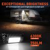 SnowyFox LED RV Porch Light - Aluminum Exterior Utility Light Led Outdoor Trailer Light 12V Lighting Fixture 750 Lumen Replacement Lighting Enclosed Trailer Lights for RVs Trailers Campers