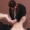 2PCS Flower Ponytail Hair Accessories Hair Claws Clip French Style Hair Barrette Non Slip Jaw Banana for Women 041