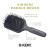 Kent AH8G Airhedz Cushion Paddle Brush - Scalp Massager and Detangler Brush - The Hair Brush for Thick Hair - Scalp Massager Hair Growth Stimulator - Hair Detangler and Curly Hair Brush