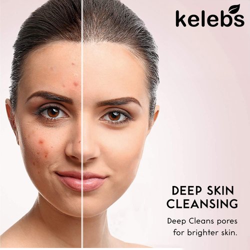 Kelebs 3 Pcs Activated Black Charcoal Soap Bar with Peppermint Oil. Natural Ingredients - No Plastic