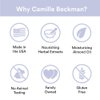 Camille Beckman Classic Collection Travel Trios, English Lavender, Glycerine Hand Therapy 1.35 oz, Silky Body Cream 2 oz, Hand & Shower Cleansing Gel 2 oz