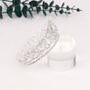 YARIEW Small Silver Crystal Crown for Little Girls Flower Bouquets Accessories Rhinestones Wedding Cake Topper Birthday Crown for Kids Cake Decorations Bridal Costume Cosplay Hair Accessories Gifts