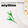 GUM Angled Floss Picks, Perfect for Tight Teeth, Extra Strong Shred-Resistant Dental Floss, Angled for Easy Reach, Dental Flossers for Adults, Fresh Mint Flavor, 75ct (4pk)