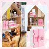 10 Pieces Mini Kitchen Set Dollhouse Kitchen Miniature Kitchen Set Doll Mini Kitchen for Kids Doll House Furniture and Accessories Set Mini Dollhouse Furniture 1 12 Scale