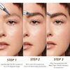 Eyebrow Pencil Eyebrow Microblading Pen - Brow Pen With 4 Micro-Fork Tips Waterproof Eyebrow Pencil, Long-Lasting Microblade Eyebrow Pen for Brows (Dark Brown)