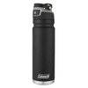 Coleman AUTOSEAL FreeFlow Stainless Steel Water Bottle, Black, 24 oz