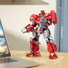 HIGH GODO Flame Mech Building Model Toy for Kids,Cool Joint Movable Mech Display Set with Exclusive Display Stand, Birthday Gifts for Boys 8-12（453PCS）