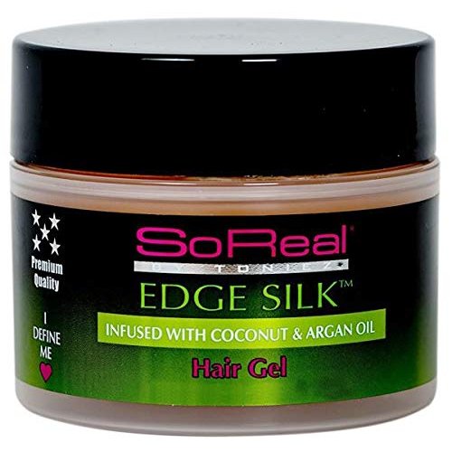 Soreal So Real Edge Silk Infused With Coconut & Argan Oil Hair Gel 12Oz (Pack of 4)