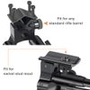Feyachi 3 in 1 Tactical Riflebipod + Rail Mount Adapter + Barrel Clamp Adjustable Height from 6.5" to 7.0" for Hunting