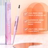 ESOTERIQUE Dual-Ended Eyebrow Pencil & Tinted Gel, Waterproof Eyebrow Tint with Ultra-Fine Eyebrow Pencil, Effortless Natural Looking Brows, All Day Wear - Dark Brown