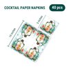 Coastal Cocktail Napkins BOTTLED SEAHORSE 40pcs 5x5 Beverage Napkins, Seahorse Napkins, Beach Cocktail Napkins, Decorative Napkins for Decoupage