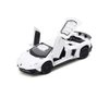 White Lambo Aventador Toy Car Model Pull Back Vehicles Diecast with Light & Sound