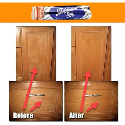 Tibet Almond Stick The Original Wood Surface Scratch and Stain Remover (Pack of 2) - Made in The USA
