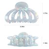 Jayongnee clip Shell Hair Claw Clips Strong Hold Big Hair Jaw Clips for Thick Hair - Bohemian claw clip with Thin Hair Design, Hair Claw Clips for Fashionable Looks - Firm and Attractive