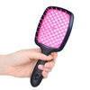 GOO GOO Wet and Dry Vented Detangling Hair Brush, Anti-static and Gentle Scalp Massage for All Hair Types, Black Pink