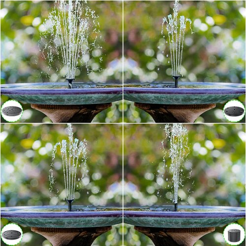 Biling Solar Water Fountain Pump Outdoor, Upgraded Solar Fountain Pond Pump Kit with Stake, Solar Powered Fountain Water Pump for Bird Bath, Garden, Backyard, Pool, Fish Tank