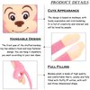 zhidiloveyou 27.6" Hanging Monkey Stuffed Animals Plush Cute Monkey Toy for Kids Adults, Pink