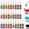 Solong Tattoo Ink Set 28 Colors Pigment Kit 1/6oz (5ml) Tattoo Supply Ink for Tattoo Kit TI1001-5-28