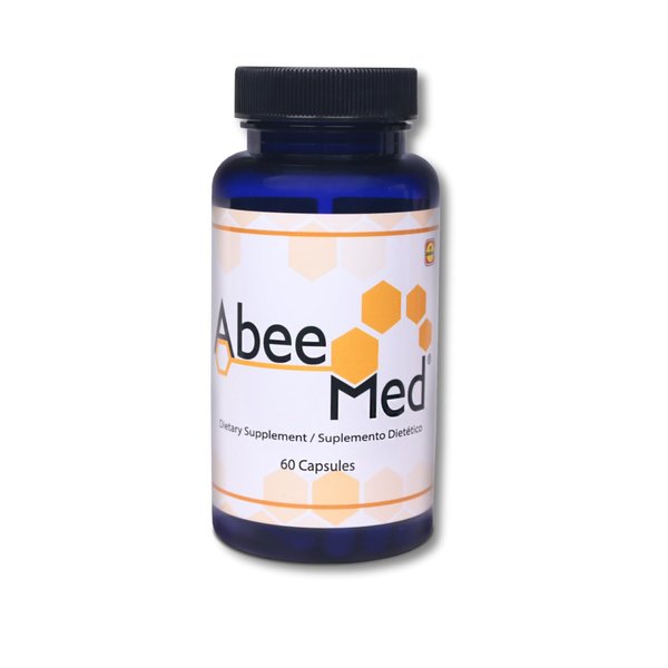 AbeeMed Natural Supplement - Bee Venom Apitoxin Manuka Honey - Supports Inflammation & Mobility - Neck and Backache - Supports Joint & Muscle Discomfort - Sprains, Bruises and Strains A - 60 Caps