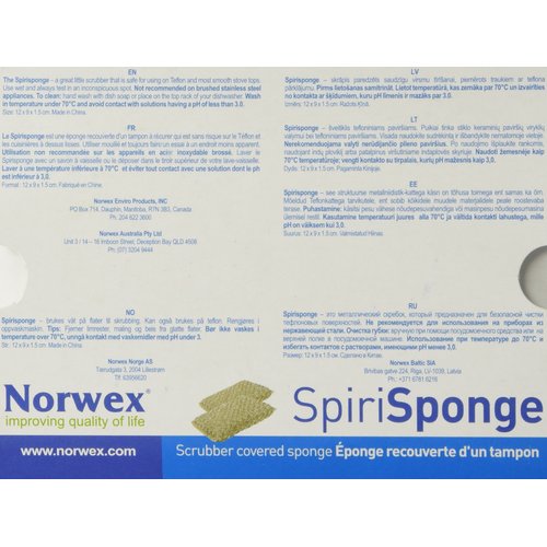 Norwex Spirisponge Scrubber Sponge (2 per pack)