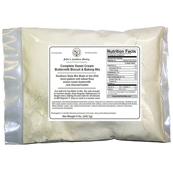 Julia's Best Biscuit Mix with Real Buttermilk and Butter 5 Oz Pkg