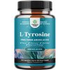 Free Form L Tyrosine 500mg Capsules - High Strength L-Tyrosine Supplement for Mental Energy and Focus Support - Amino Acid Nootropic Supplement for Mood Focus Attention and Cognitive Performance